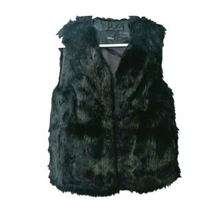 Talula Faux Fur Pocketed Vest Small